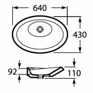 Urbi 6 Washbasin 64x43cm Urbi 6 Washbasin 64x43cm
