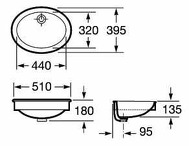 Neo Selene Washbasin 51x39.5cm Neo Selene Washbasin 51x39.5cm