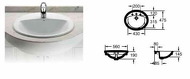 Aloa Washbasin 56x47,5cm Aloa Washbasin 56x47,5cm