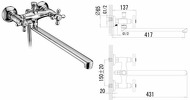 смеситель для ванны Ralsko New 35240 new