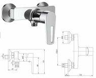 змішувач для душу Breclav 15245