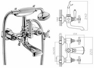 змішувач для ванни Cuthna 10280 stribro