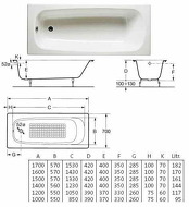 continental 170 х70 + ніжки