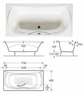 akira 170х85 + ручки + підголовник