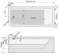 Sekret 180x80 + хромотерапия (66 світлодіодів)