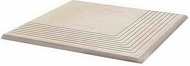 Cotto Crema 30 x 30 x 1,1 stopnica ryflowana narożna