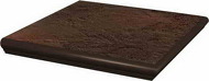 Semir Brown 33 x 33 x 1,1 stopnica z kapinosem narożna