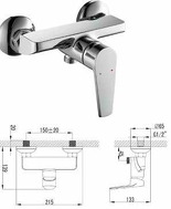 змішувач для душу Barka 15265