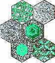 wall mosaic Lace absinthe 22,1x29,8