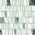 wall mosaic Drops stone white 30x30