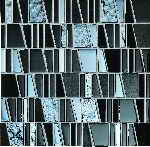 wall mosaic Drops stone grey 30x30