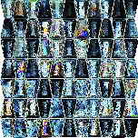 wall mosaic Dropr glass grey 30,4x30,6