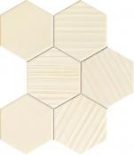 Mozaika ścienna Horizon hex ivory 28,9x22,1