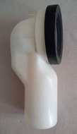 90 ° toilet knee PVC d 110 mm