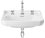 Carmen Washbasin 600x480 3TH WHTE