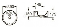 Terra II Washbasin ø 39cm Terra II Washbasin ø 39cm