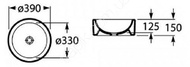 Terra Washbasin 39cm