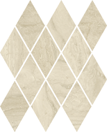 Silence beige mozaika prasowana romb pillow mat 206x237mm