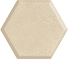 Serene beige heksagon str mat 198x171 mm
