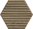 Serene brown heksagon str mat 198x171 mm